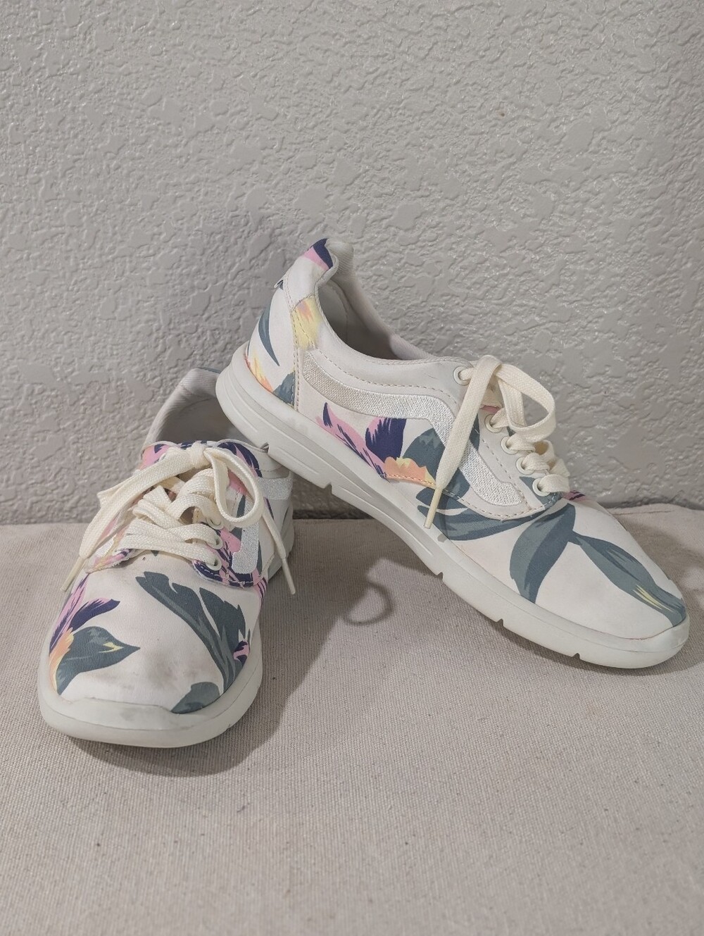Vans ISO 1.5 Vintage Floral Marshmellow shoes sneakers women's 8 casual tropical